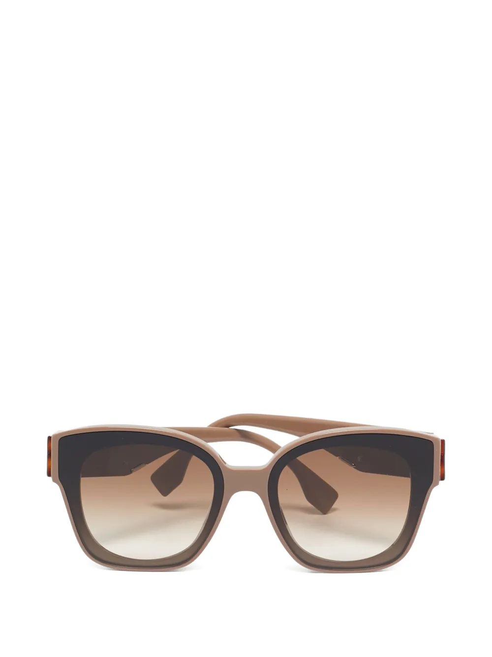 Fendi Pre-Owned oversize-frame sunglasses | Brown | Image 1