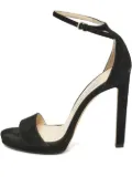Jimmy Choo Pre-Owned suede ankle-strap sandals - Black