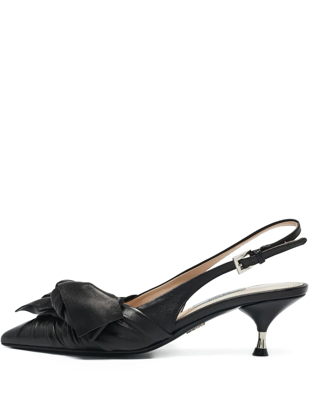 Prada Pre-Owned bow-embellished slingback pumps | Black | Image 1