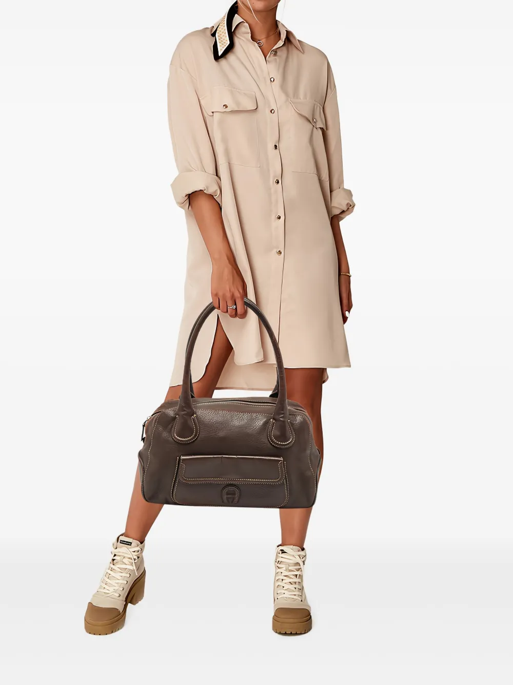 Aigner Kids pre-owned leather tote bag | Pre-Owned | Image 2