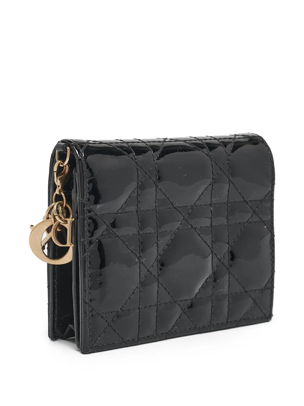 Pre-owned Dior Lady Quilted Wallet