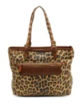 Roberto Cavalli Vintage leopard print tote bag - Brown