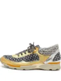 CHANEL Pre-Owned metallic leather and tweed mix trainers - Gold
