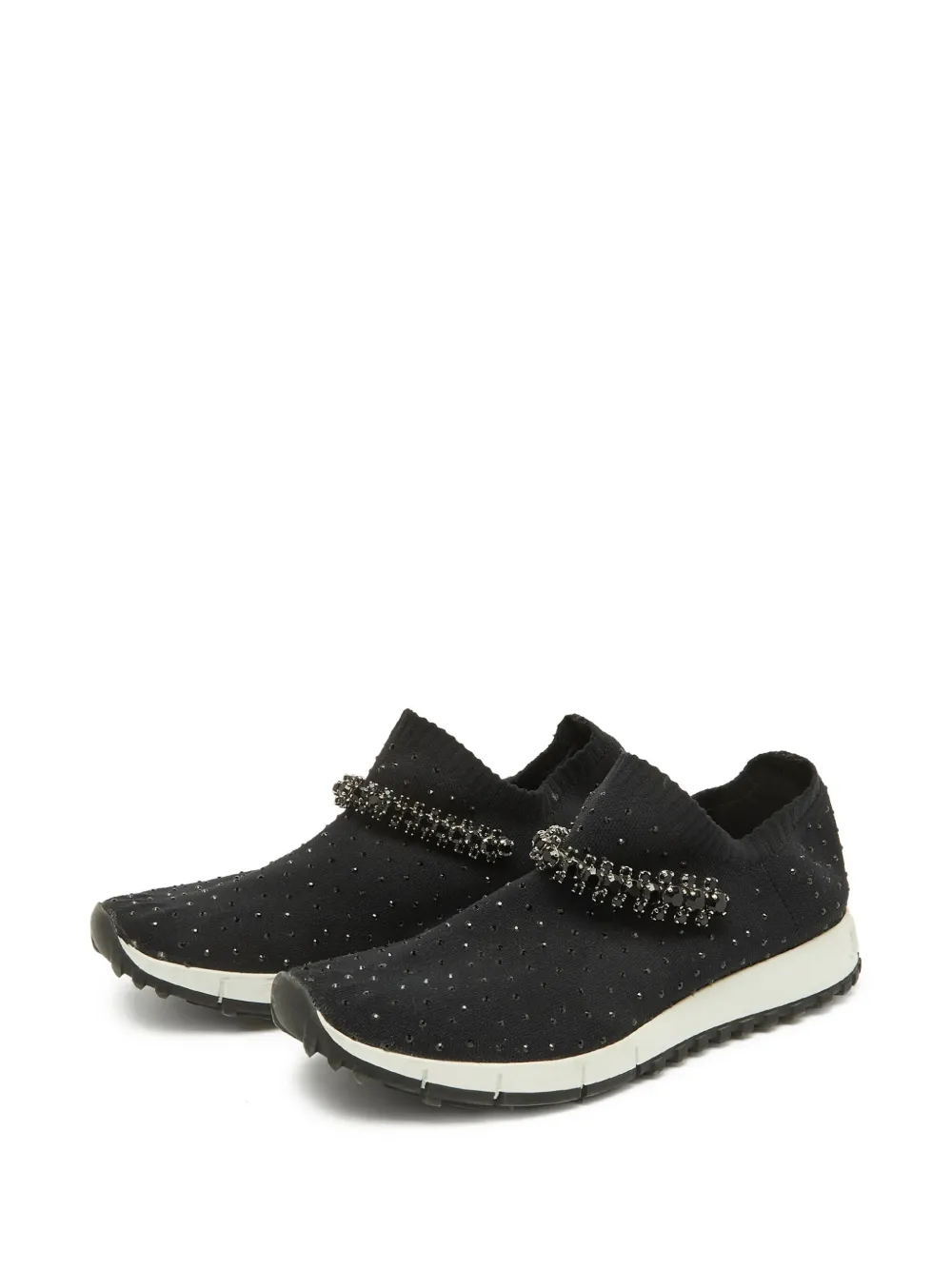 Jimmy Choo Pre-Owned tenis slip-on con mostacillas | Image 2