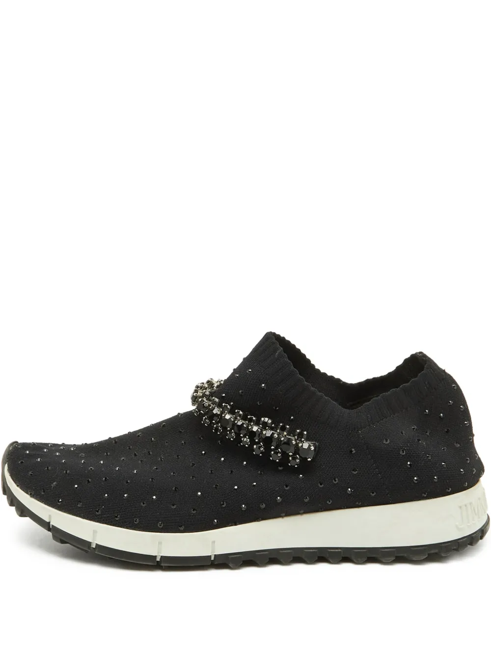 Jimmy Choo Pre-Owned tenis slip-on con mostacillas | negro | Image 1