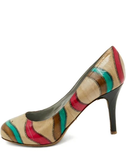 Sergio Rossi pre-owned printed pumps