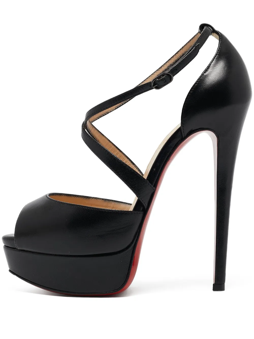 Christian Louboutin Pre-Owned プラットフォーム レザーパンプス - ブラック Christian Louboutin Pre-Owned プラットフォーム レザーパンプス - ブラック