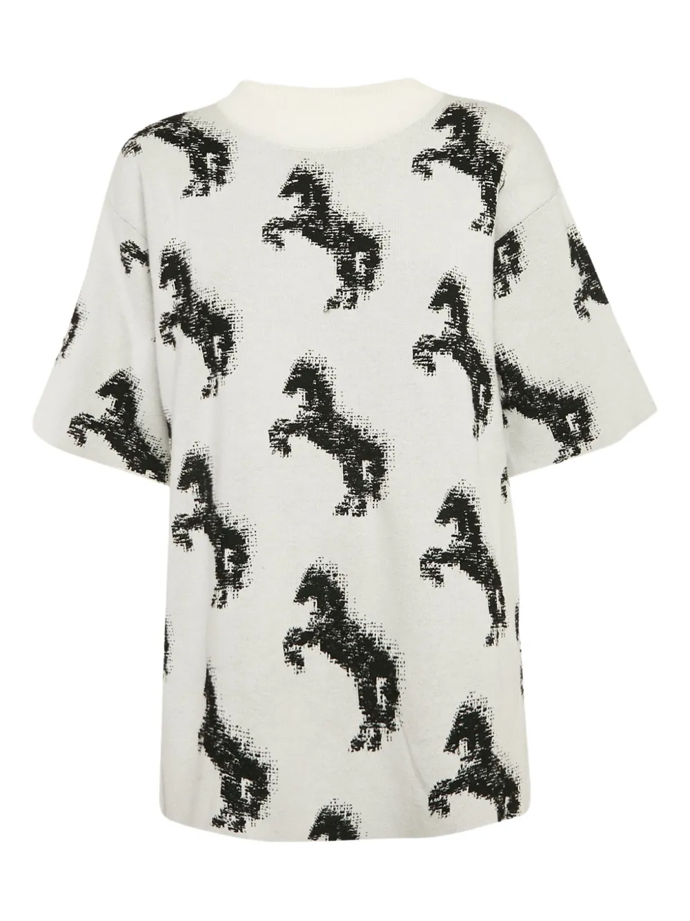 Stella McCartney Pre-Owned horse-jacquard jumper | White | Image 1