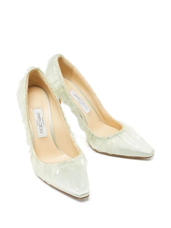Jimmy Choo Pre-Owned x Off-White 110mm パンプス | ブルー | FARFETCH JP