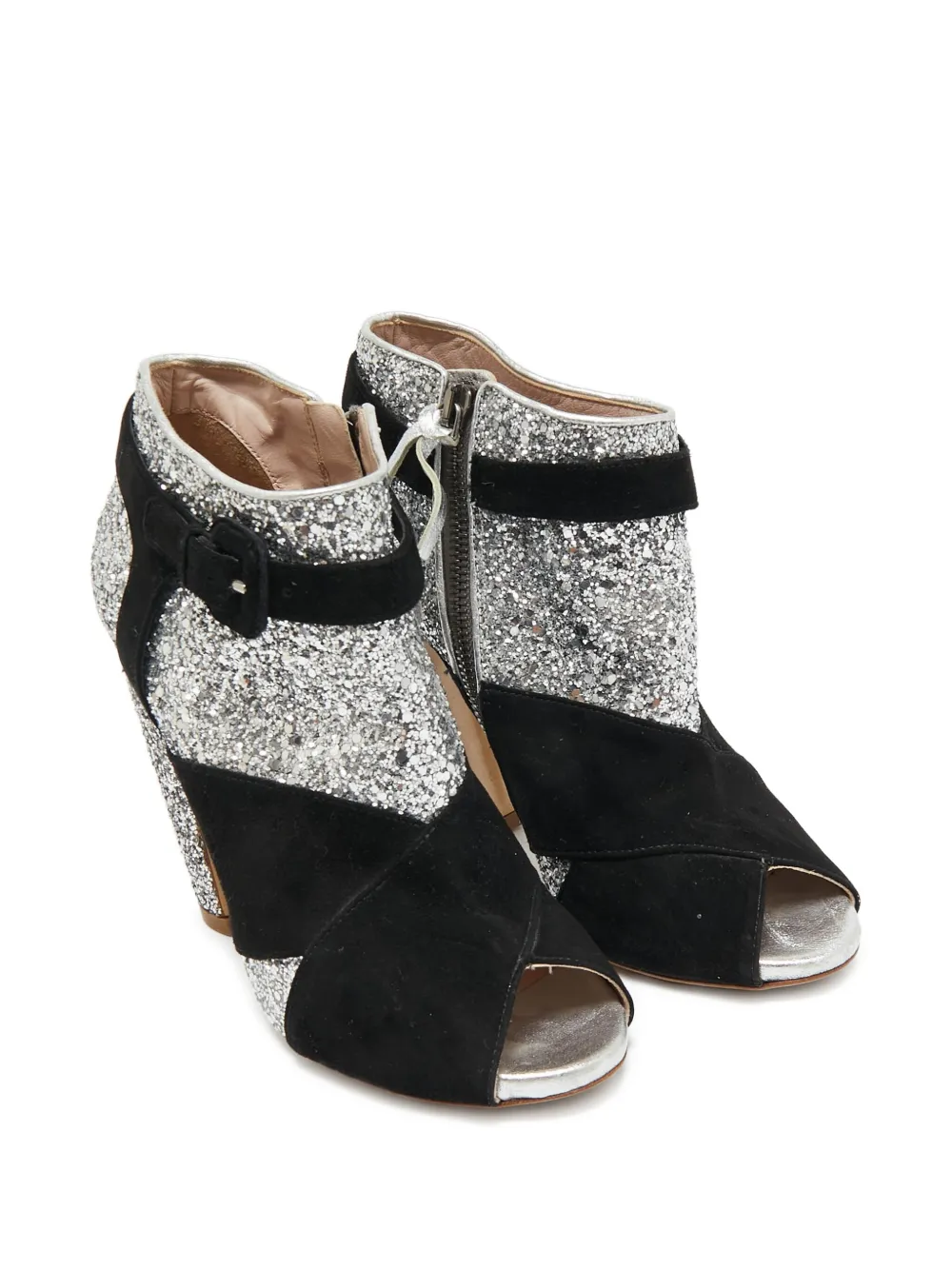 Miu Miu Pre-Owned 110mm glitter ankle boots | Image 2