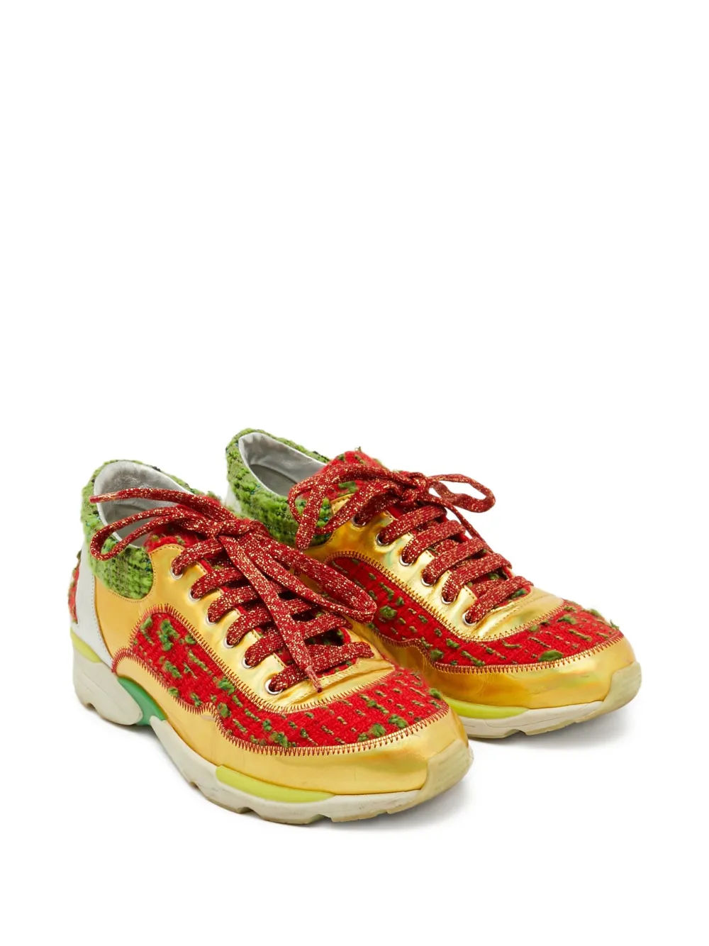 CHANEL Pre-Owned tweed sneakers | Image 2