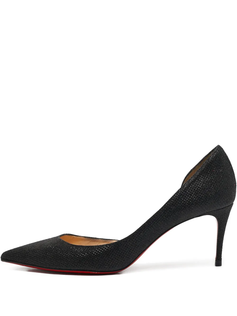 Christian Louboutin Pre-Owned zapatillas de lurex con tacón de 110mm | negro | Image 1