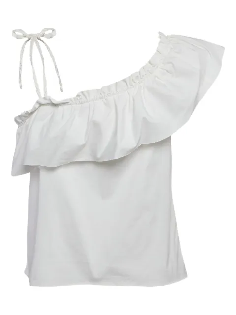 Valentino Pre-Owned top con hombro descubierto y volantes