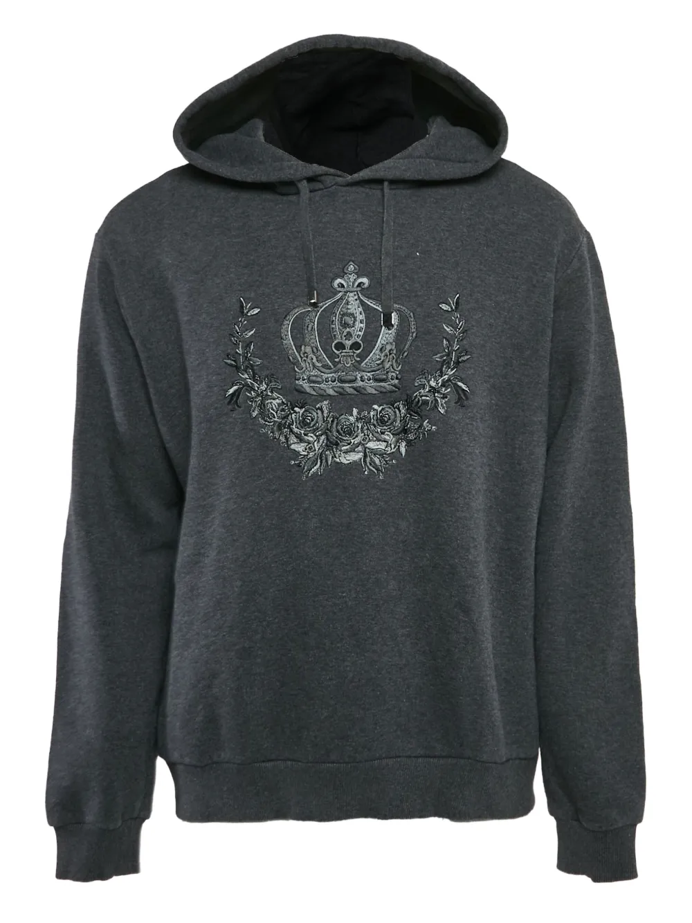 Dolce & Gabbana Pre-Owned crest-motif hoodie | Grey | Image 1