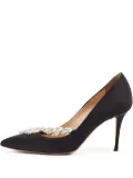 Manolo Blahnik pre-owned 90mm Nadira crystal-embellishment stiletto pumps - Black