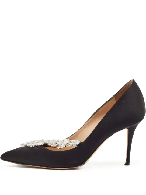 Manolo Blahnik pre-owned 90mm Nadira crystal-embellishment stiletto pumps