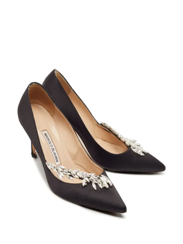 Manolo Blahnik プレオウンド Nadira 90mm ビジュートリム