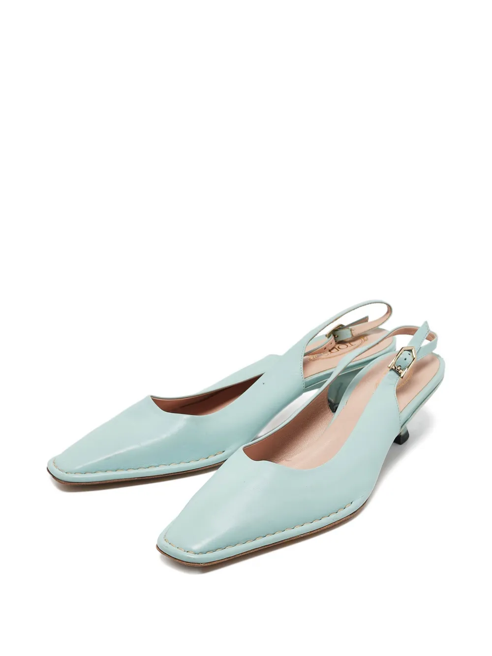 Tod's Vintage Pre-owned 50 mm slingback pumps - Blauw