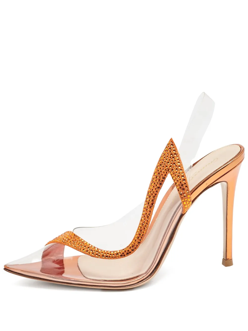 Gianvito Rossi pre-owned 105mm Hortensia pumps | Orange | Image 1