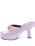 Versace Pre-Owned 2024 Medusa platform satin mules - Purple