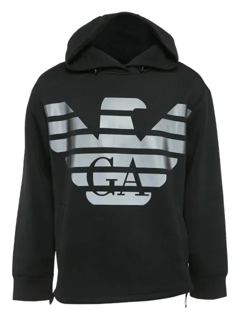 Emporio Armani Pre-Owned logo-print hoodie