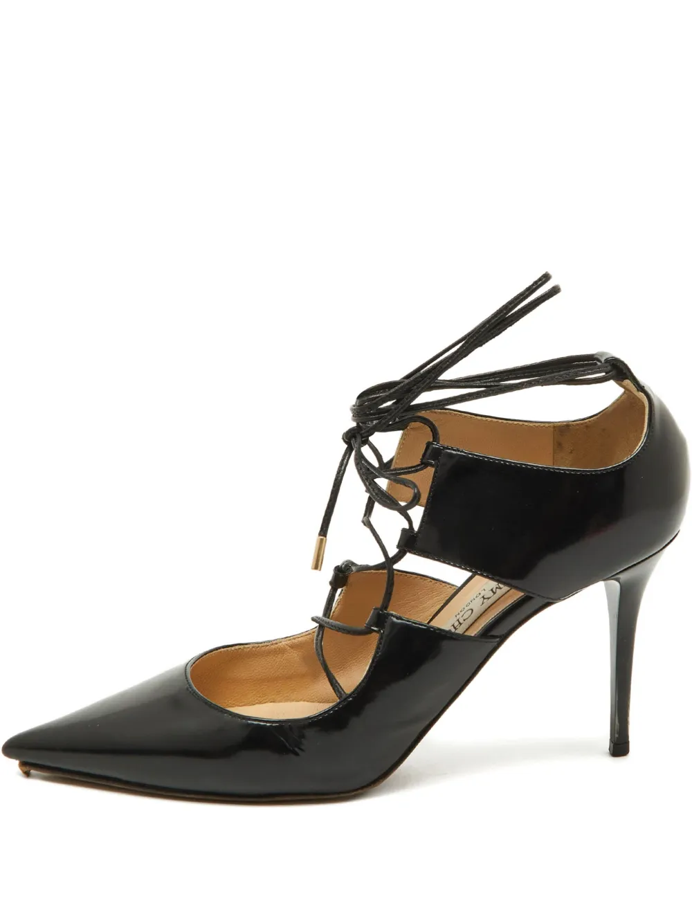 Jimmy Choo Pre-Owned 95mm patent leather pumps | Black | Image 1