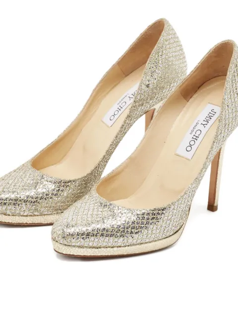 Jimmy Choo Pre-Owned 110mm glitter pumps
