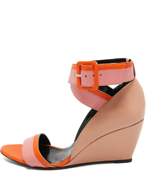 Pierre Hardy pre-owned 75mm Alpha wedge-heel colour-block sandals