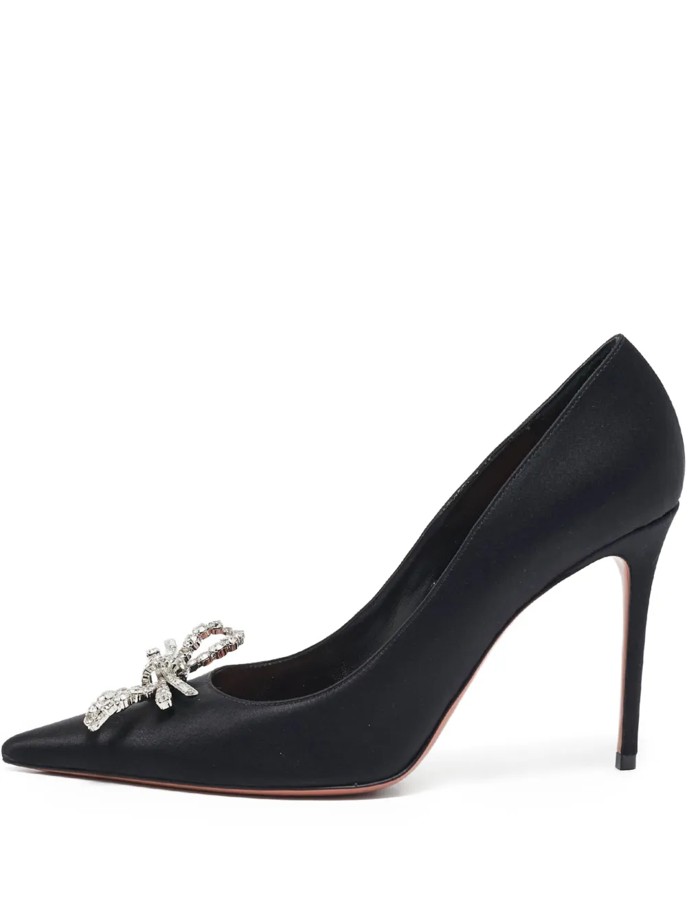 Amina Muaddi pre-owned 100mm Rosie crystal-embellished pointed-toe pumps | Black | Image 1