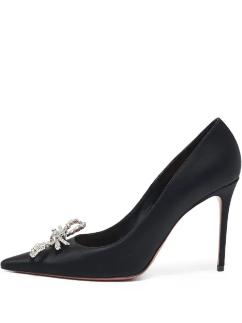 Amina Muaddi pre-owned 100mm Rosie crystal-embellished pointed-toe pumps