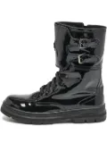 Dolce & Gabbana Pre-Owned patent-finish combat boots - Black