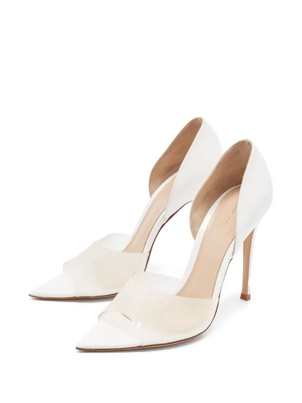 Gianvito Rossi Patent Leather Clear Panel Pumps | Image 2