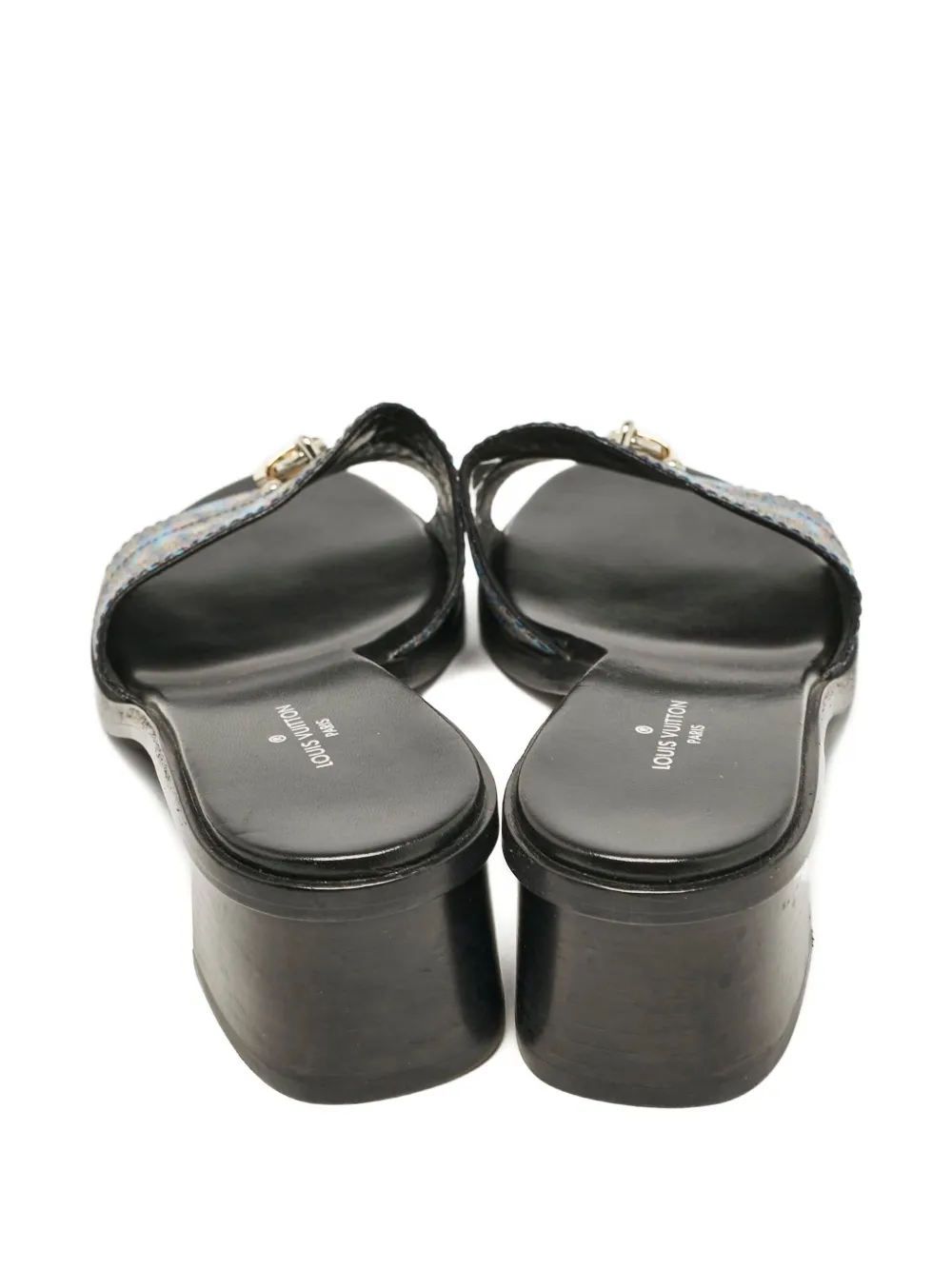 Pre-owned Louis Vuitton Monogram Lock Sandals