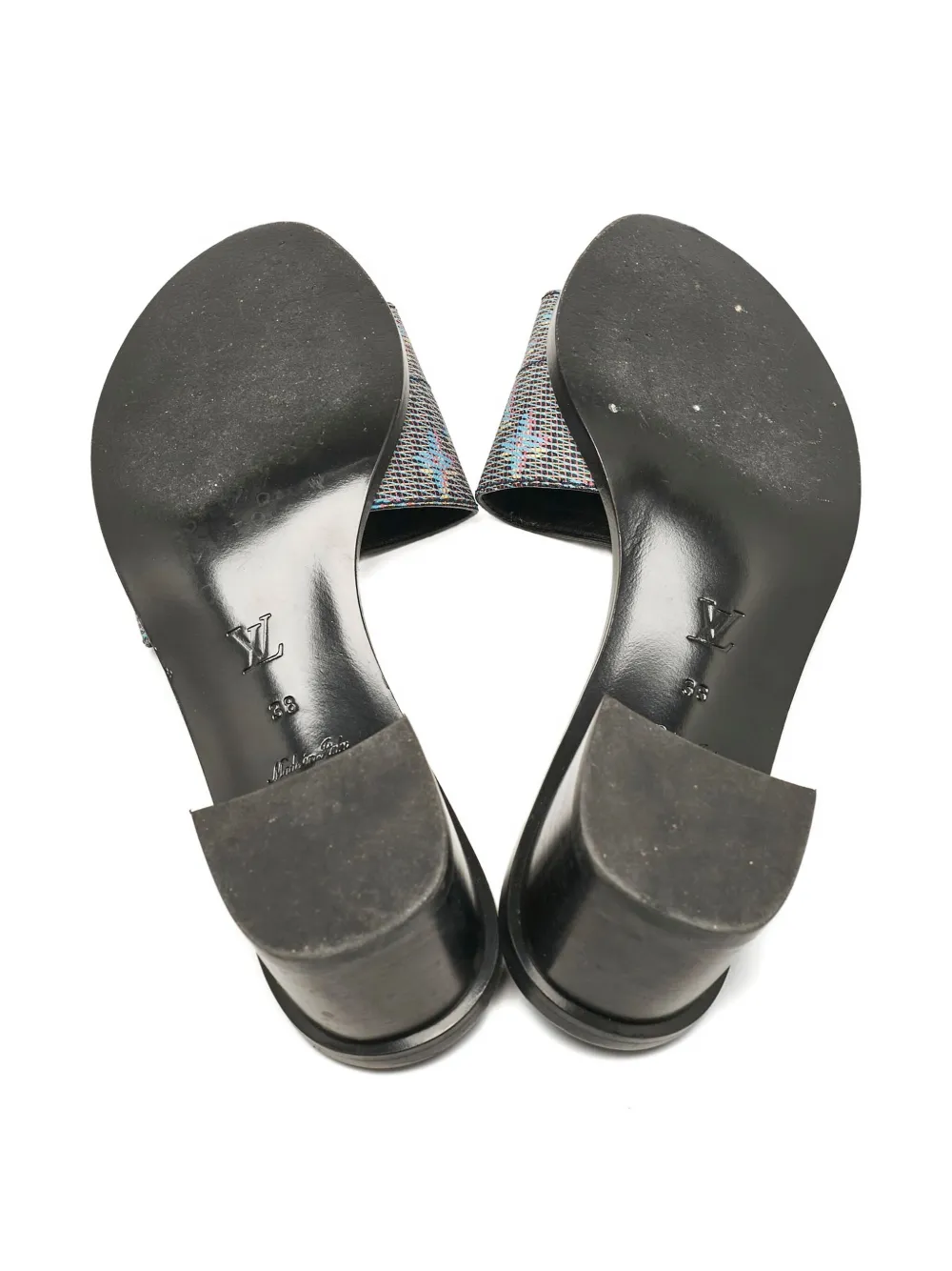 Pre-owned Louis Vuitton Monogram Lock Sandals