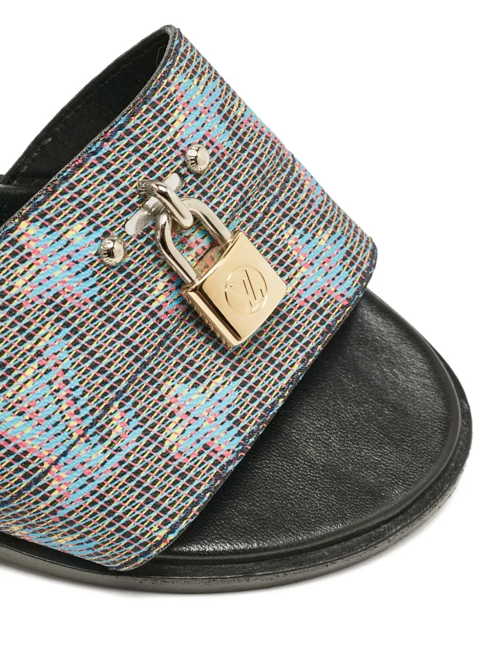 Pre-owned Louis Vuitton Monogram Lock Sandals