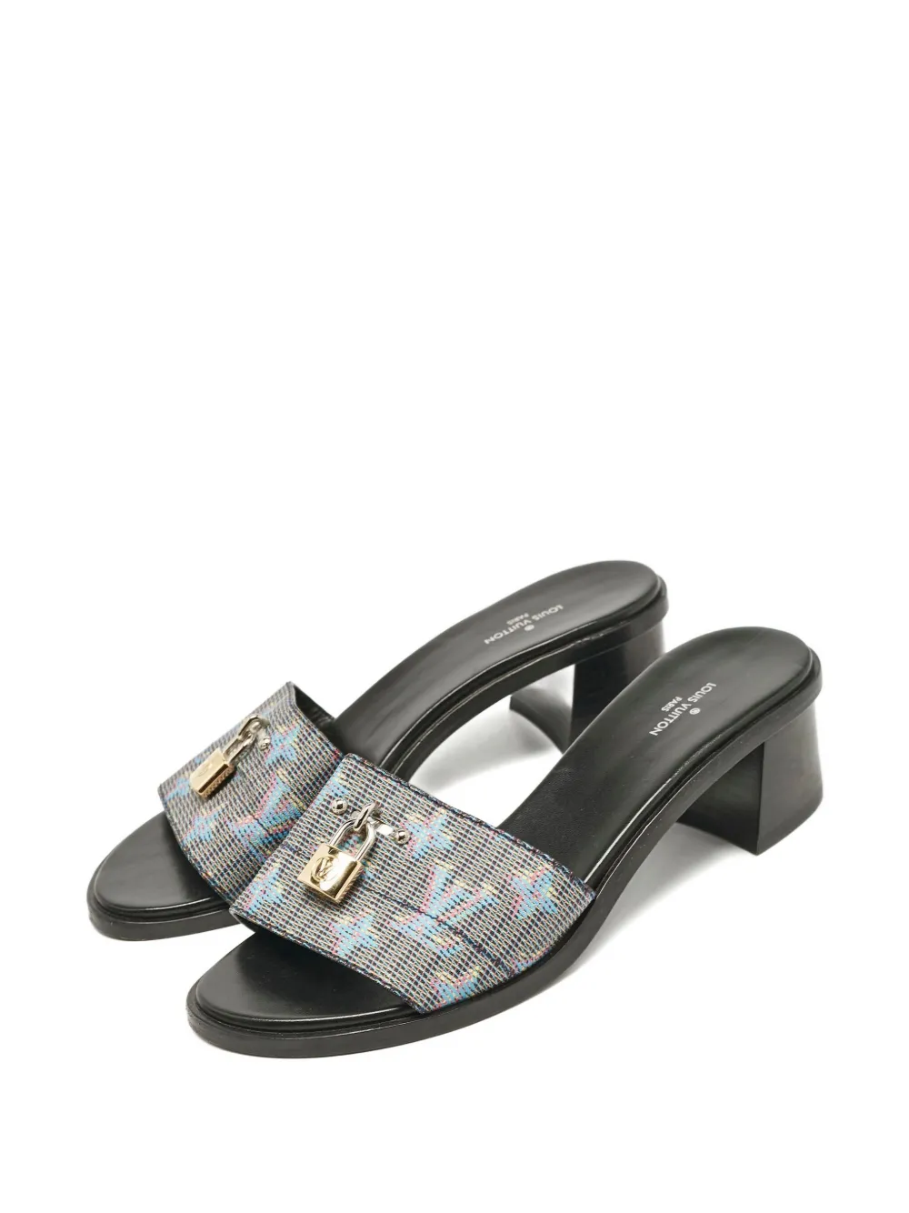 Pre-owned Louis Vuitton Monogram Lock Sandals