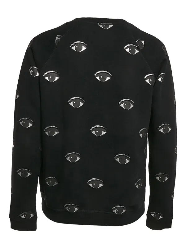 KENZO 黒 スウェット XS KENZO ブラック ライオンプリント スウェット 