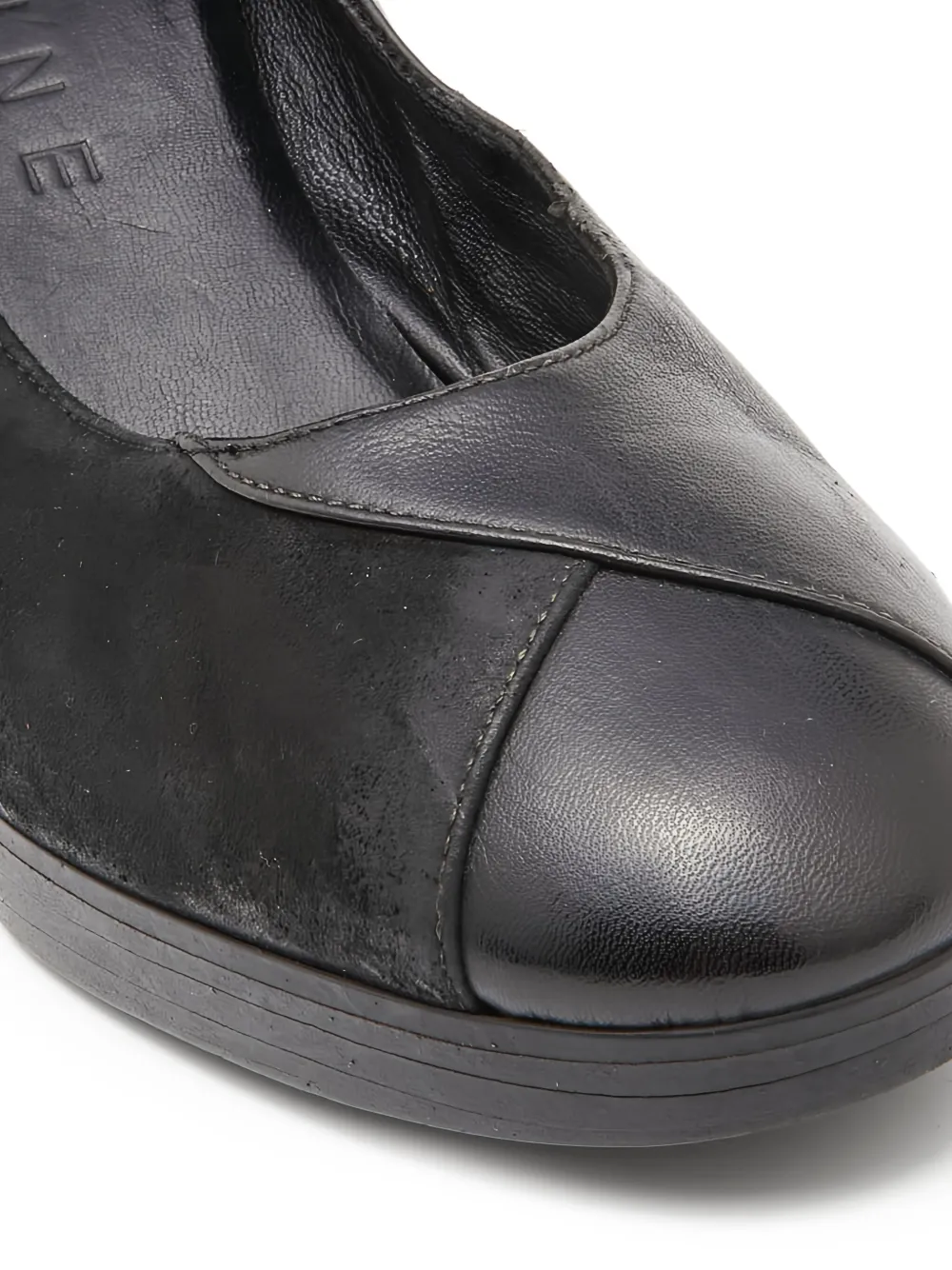 Pre-owned Celine Leather Suede Platform Shoes