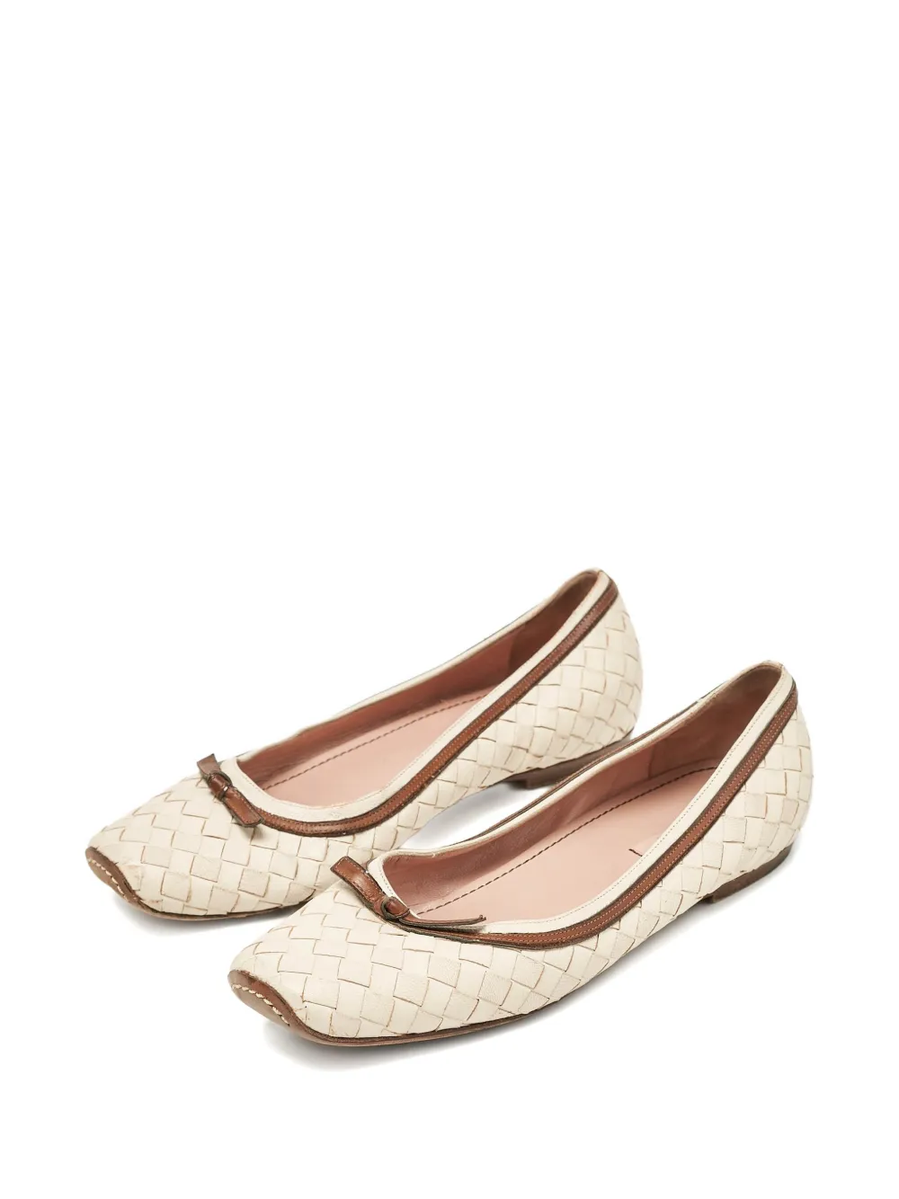 Bottega Veneta Pre-Owned Intrecciato Bow ballet flats | Image 2
