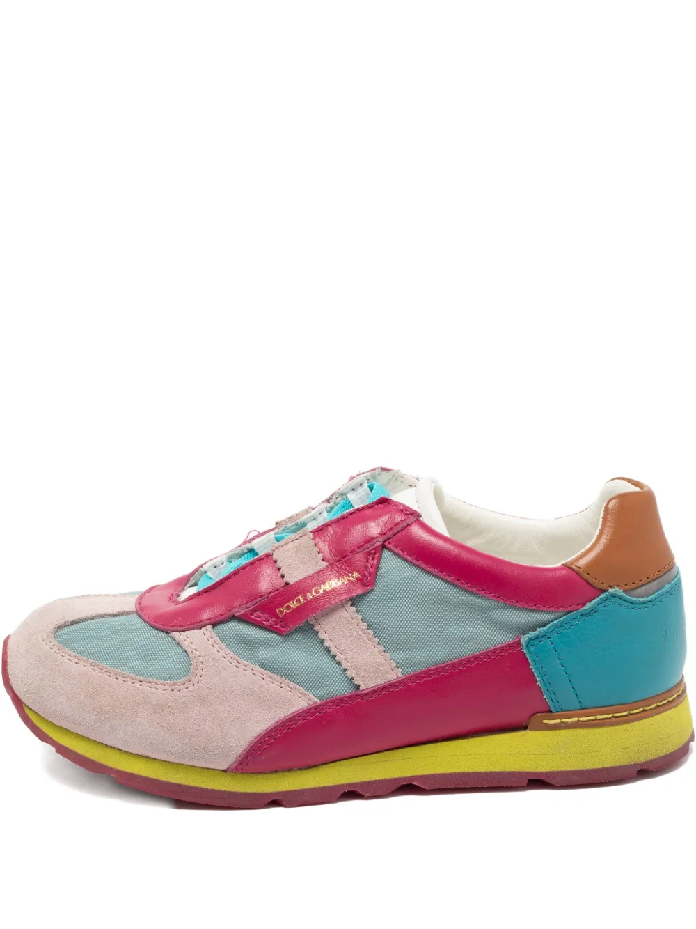 Dolce & Gabbana Pre-Owned leather sneakers | Blue | Image 1