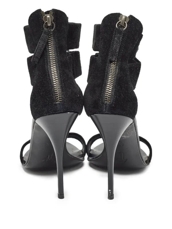 Giuseppe Zanotti Vintage ビジュートリム サンダル | ブラック