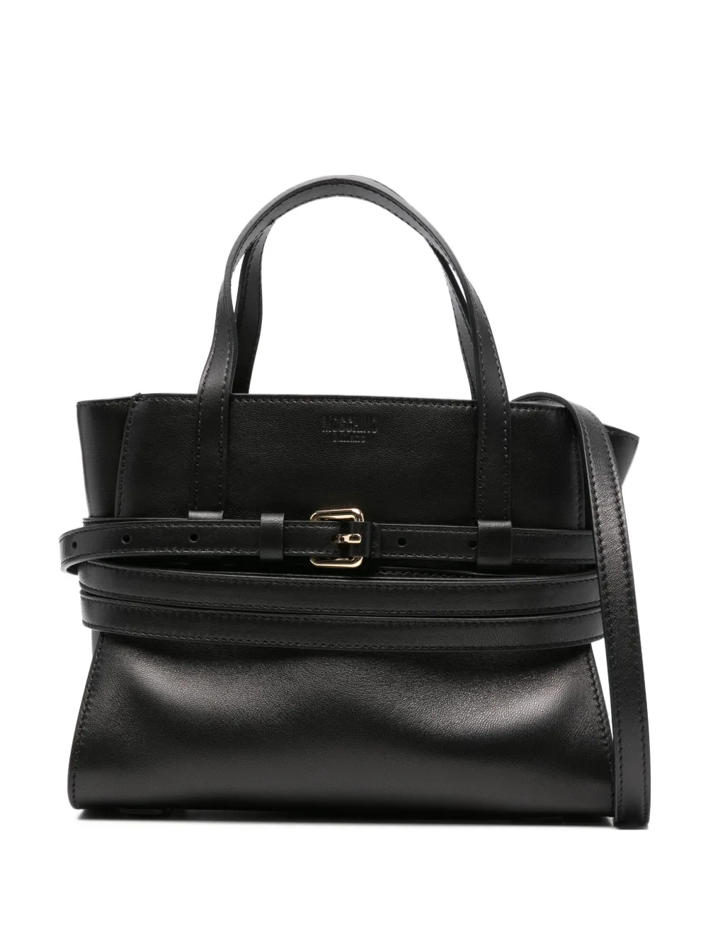 Moschino Tie Me buckle-fastening tote bag Zwart