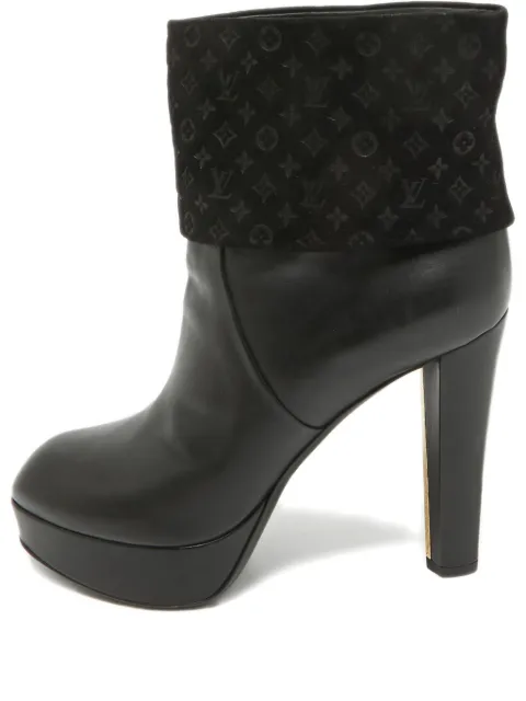 Louis Vuitton Pre-Owned monogram platform boots