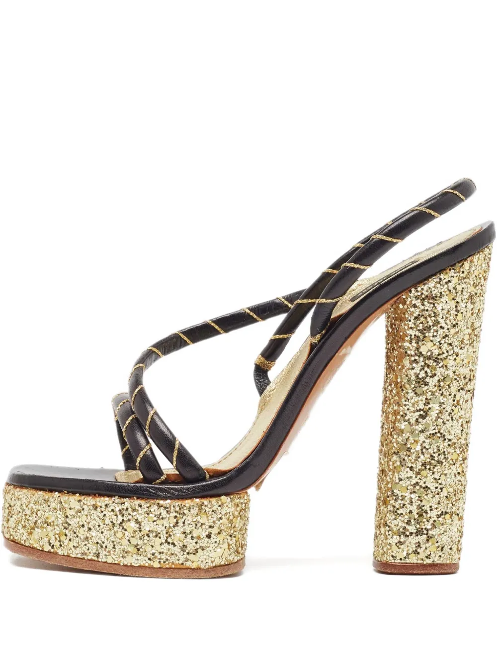 Marc Jacobs Vintage 140mm leather platform sandals | Black | Image 1
