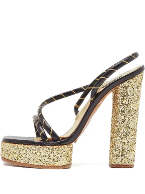 Sandales Ava 140 mm en cuir à plateforme - Marc Jacobs Vintage - Modalova