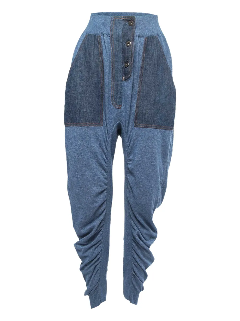 Stella McCartney Pre-Owned ruched trousers | Blue | Image 1