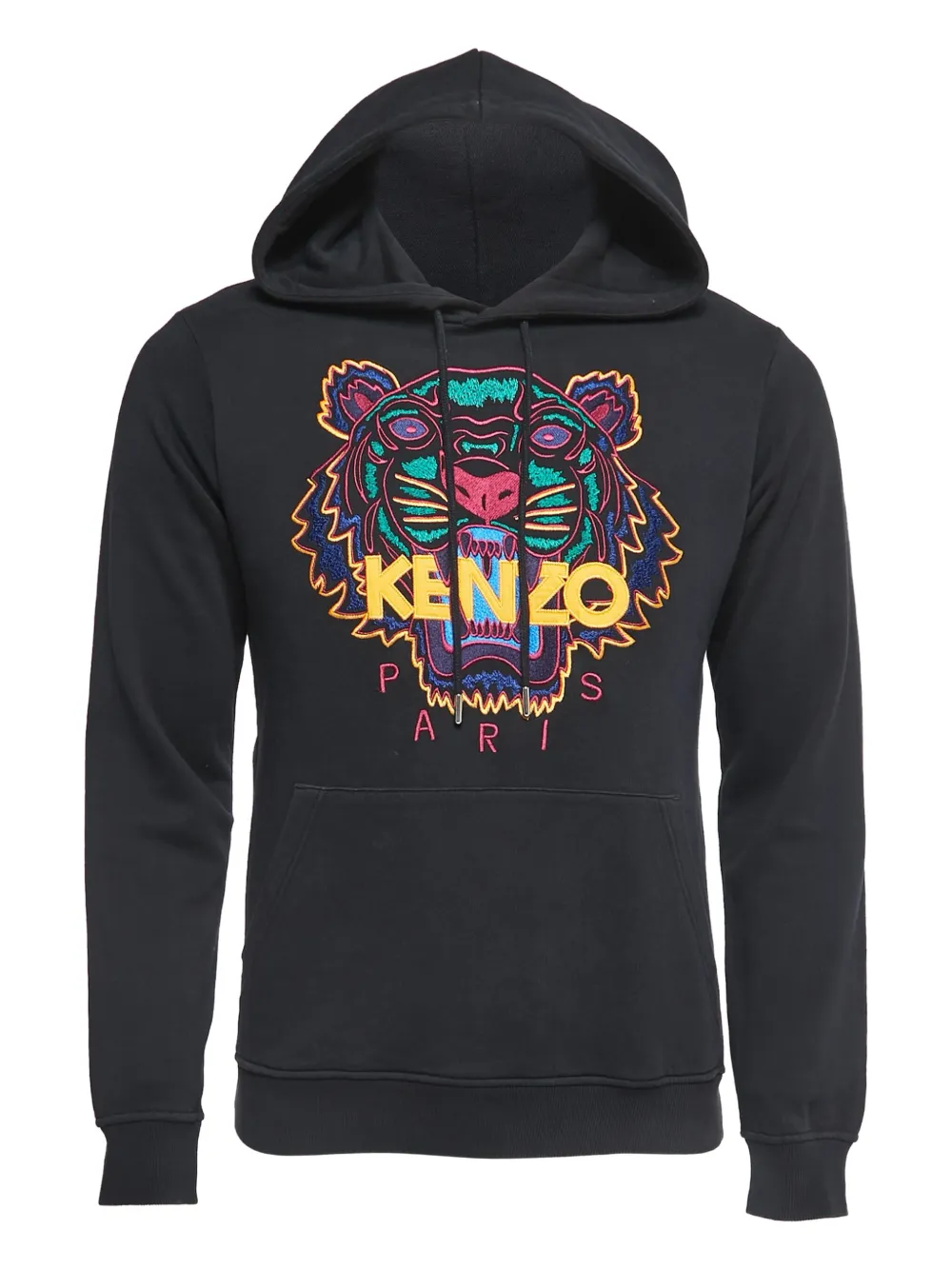 tiger-embroidered hoodie