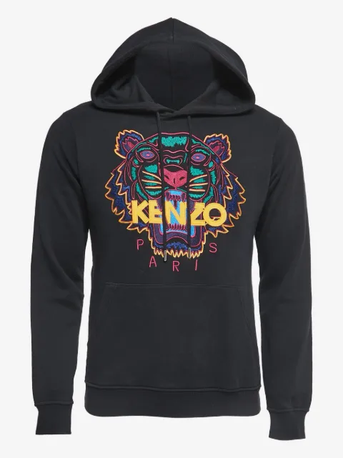 Kenzo Pre-Owned Hoodie mit Tigerstickerei