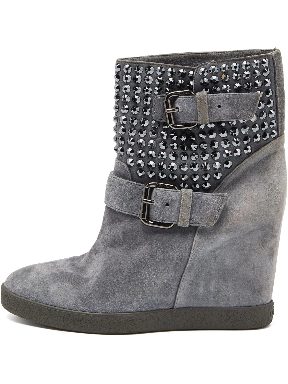 Le Silla bottines compensées pre-owned 110 mm à détails de clous | gris | Image 1