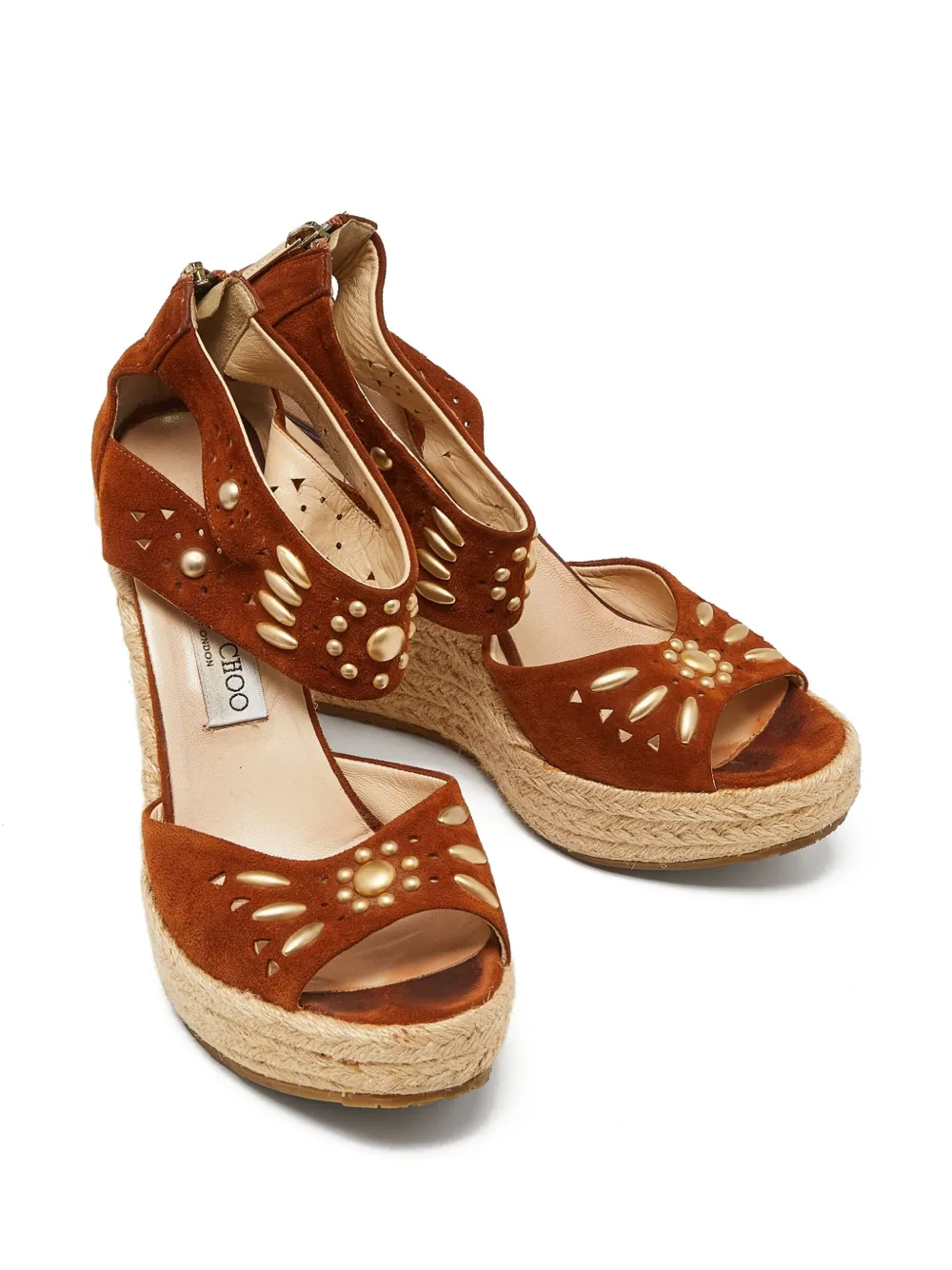 Jimmy Choo Pre-Owned 140mm suede espadrilles | Image 2